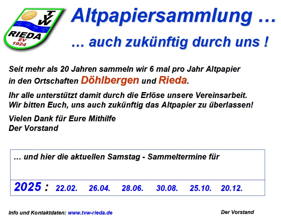 Altpapier 2025